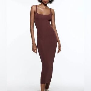 ZARA Knotted Back Knit Dress